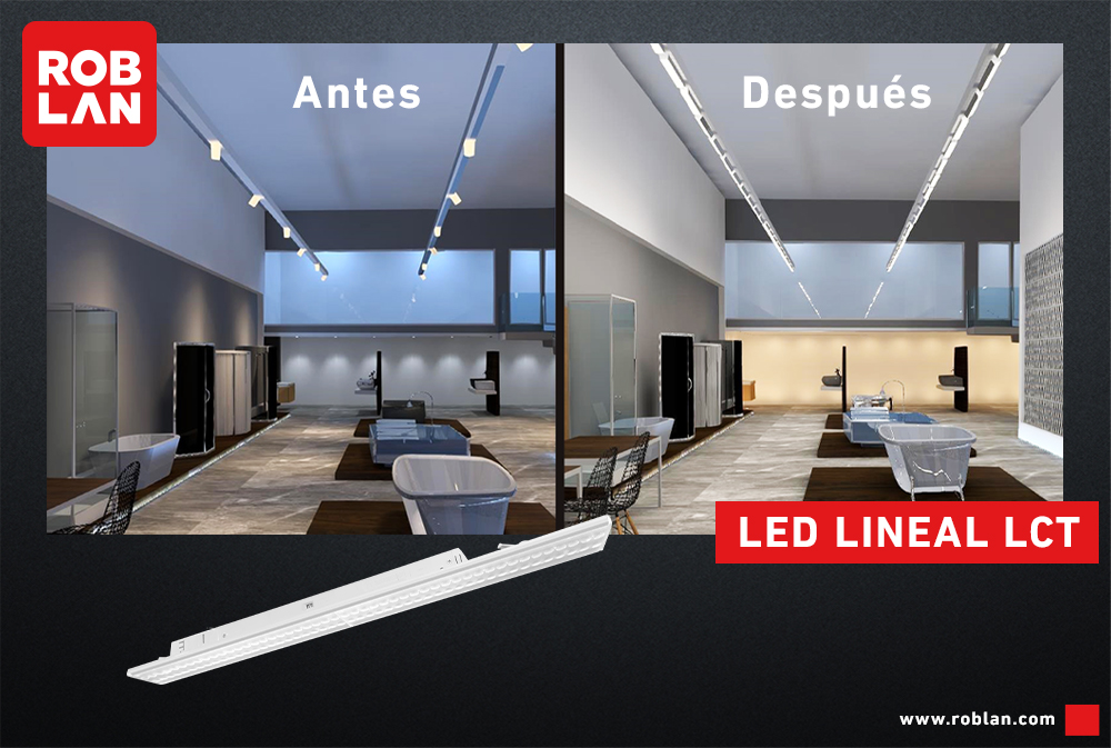 Cómo utilizar las lámparas LED LCT para la iluminación de espacios comerciales
